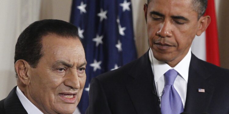 أوباما وحسني مبارك