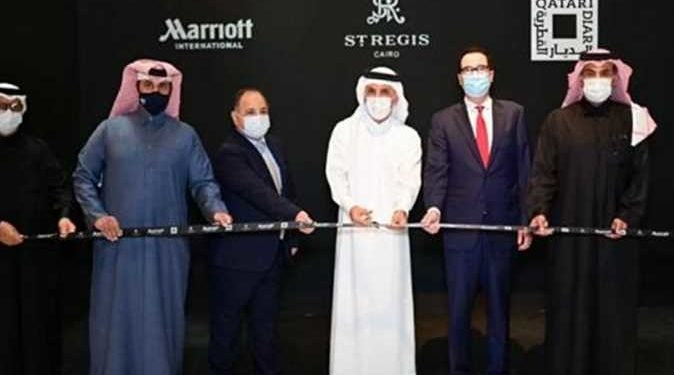 وزير المالية القطري في افتتاح سانت ريجيس الفندق