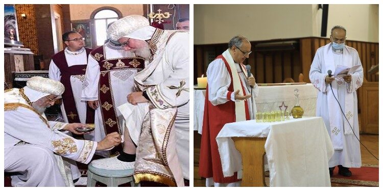 ليلة الحب والخيانة.. الكنيسة تحتفل بخميس العهد والبابا يغسل أرجل الرهبان