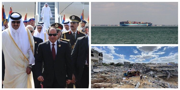 ازي الحال؟ قطر تُغازل مصر.. وتعطل شفينة جديدة بقناة السويس