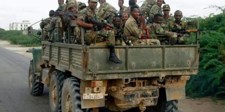 الجيش السوداني في منطقة القفشة