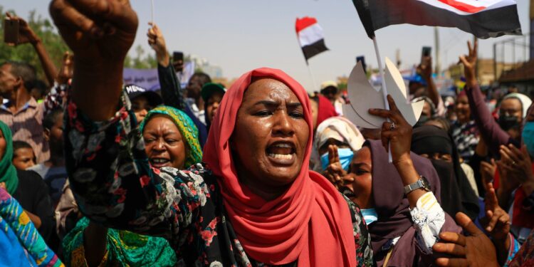 مظاهرات ذكرى الثورة في السودان