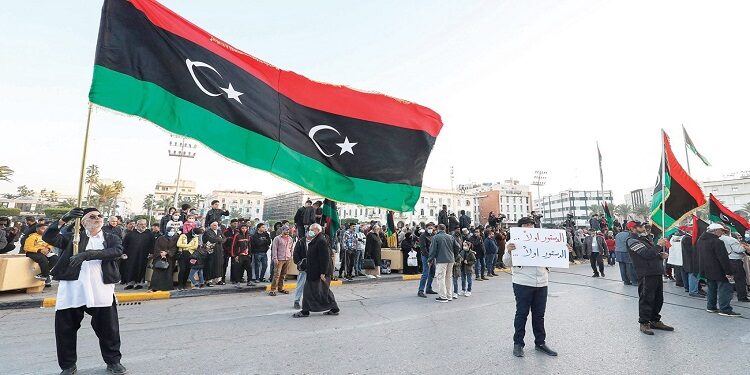 متظاهرون في ليبيا