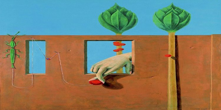 لوحة "في البداءة القاطعة" (1923) للفنان الألماني ماكس أرنست (1891- 1976)