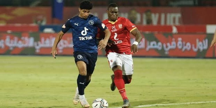 اللاعب إبراهيم عادل في مباراة سابقة أمام الأهلي