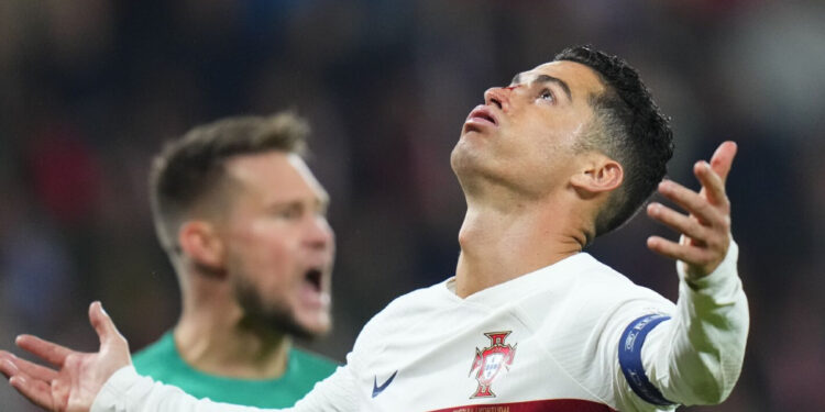 رونالدو في مباراة البرتغال وإسبانيا - وكالات