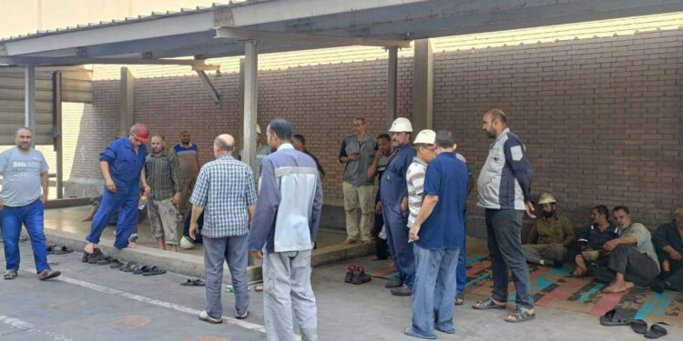 من احتجاجات عمال مصانع بشاي في أغسطس/ آب 2022