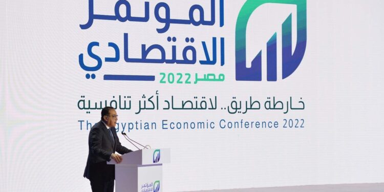 رئيس الوزراء مصطفى مدبولي في المؤتمر الاقتصادي (وكالات)
