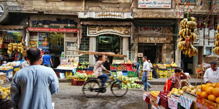 سوق للخضار والفاكهة في مصر (وكالات)