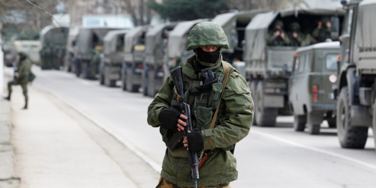 القوات الروسية داخل الأراضي الأوكرانية