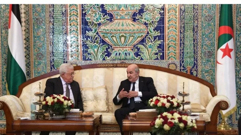 الرئيسان الجزائري والفلسطيني