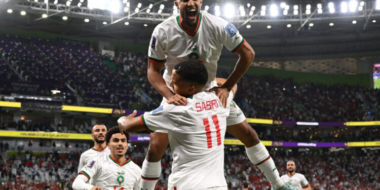 من لقاء المغرب وبلجيكا بكأس العالم (وكالات)