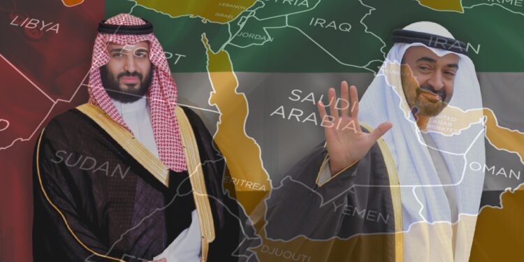 رئيس الإمارات محمد بن زايد وولي عهد السعودية محمد بن سلمان (أرشيفية)