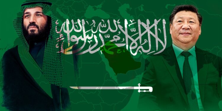 ولي العهد السعودي محمد بن سلمان والرئيس الصيني شي جين بينج