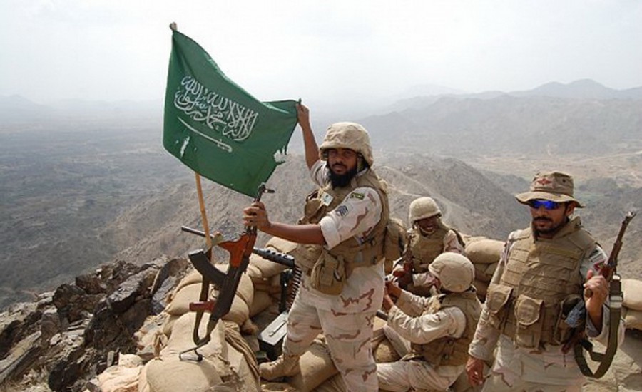 القوات السعودية على الحدود اليمنية