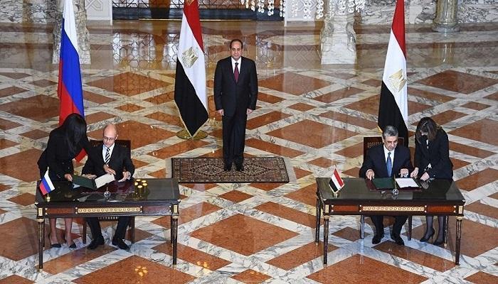 توقيع عقد محطة الضبعة النووية بين مصر وروسيا