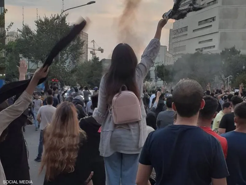 النساء شاركن بقوة في المظاهرات الإيرانية