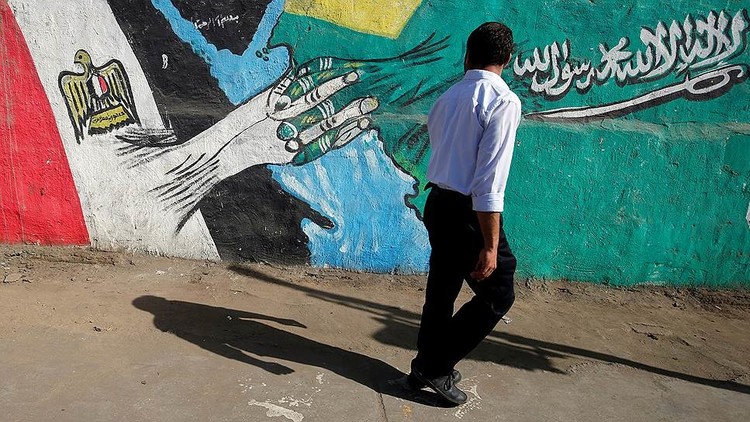 جرافيتي في مصر يعبر عن الصداقة مع السعودية (وكالات)