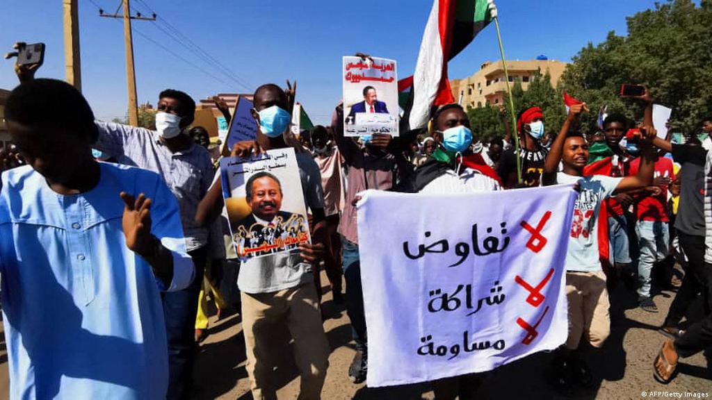 مظاهرات في الخرطوم ضد الانقلاب (وكالات)