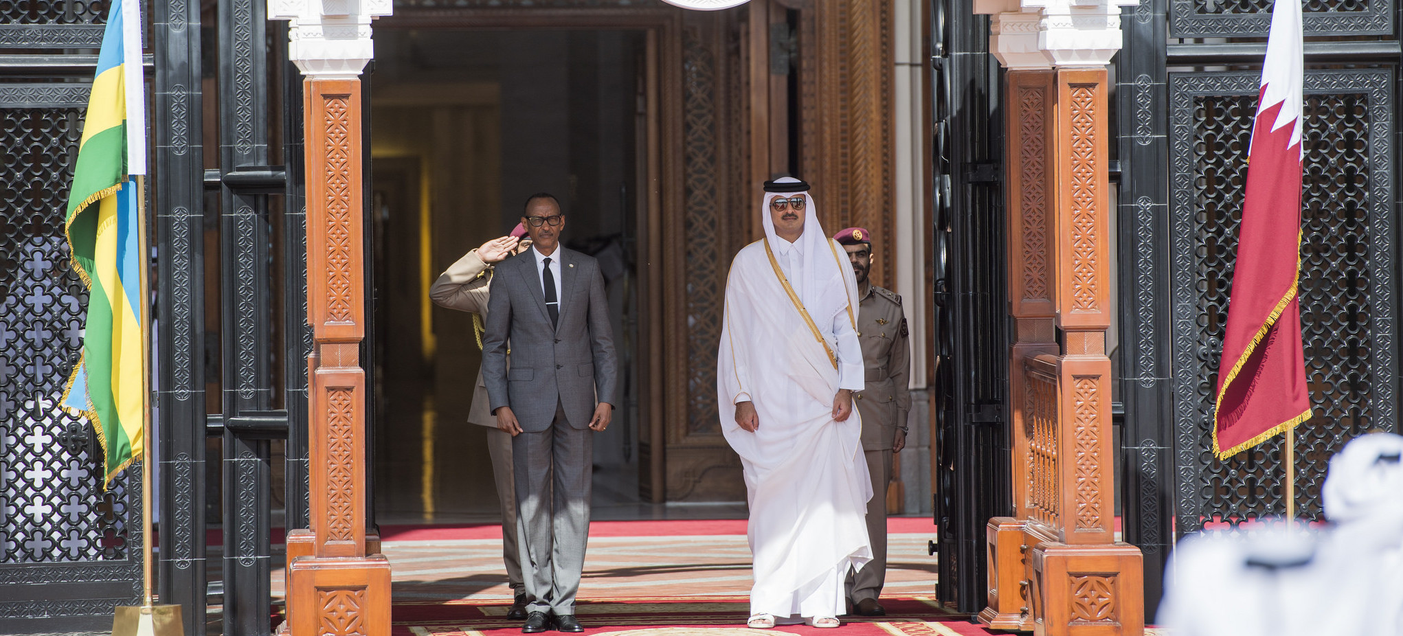 أمير قطر تميم آل ثاني ورئيس رواندا بول كاجامي