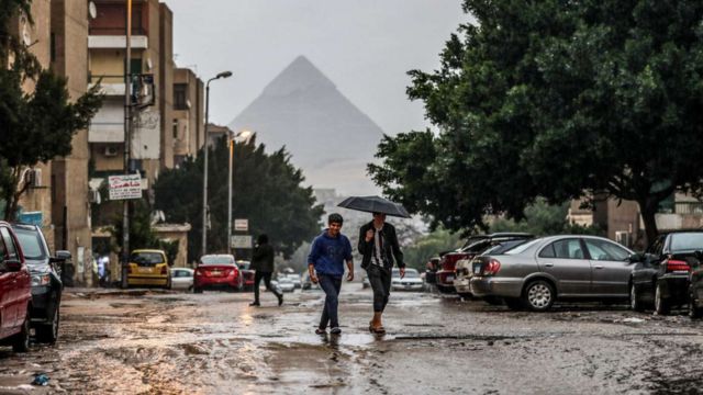 أمطار في القاهرة والجيزة