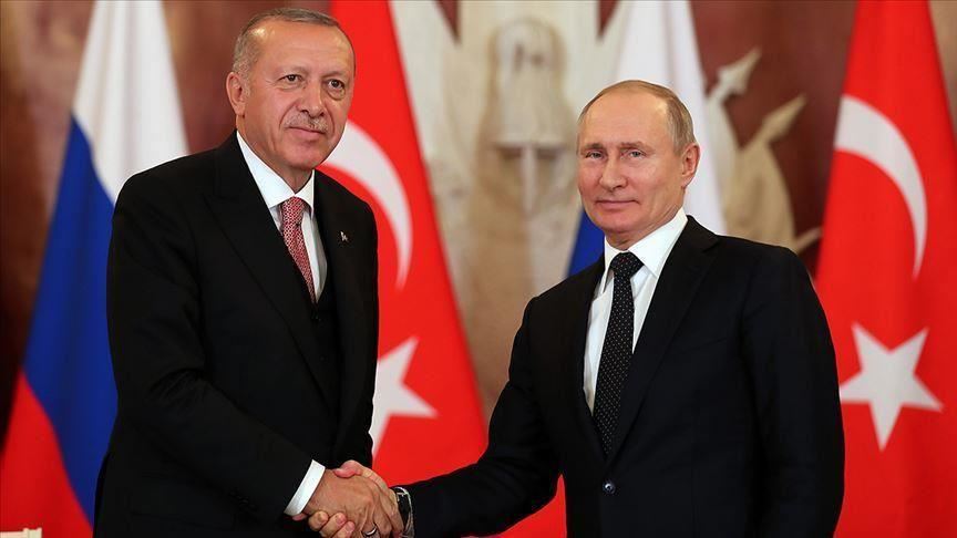 الرئيس الروسي بوتين ونظيره التركي