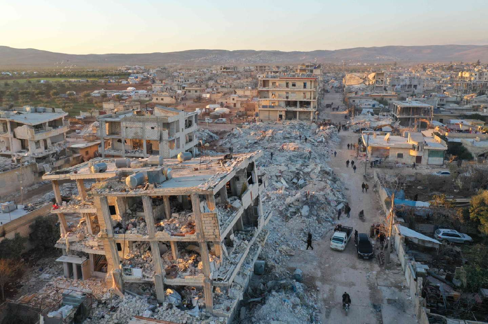 الدمار الذي خلفه زلزال سوريا (وكالات)