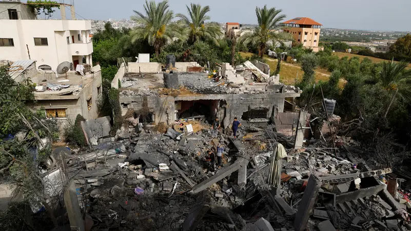 آثار القصف الإسرائيلي في غزة (وكالات)