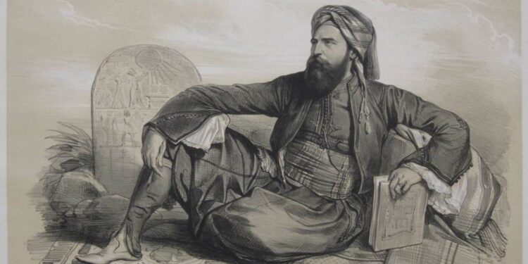 إحدى لوحات المستشرق الفرنسي بيريس دافين- القاهرة في القرن التاسع عشر