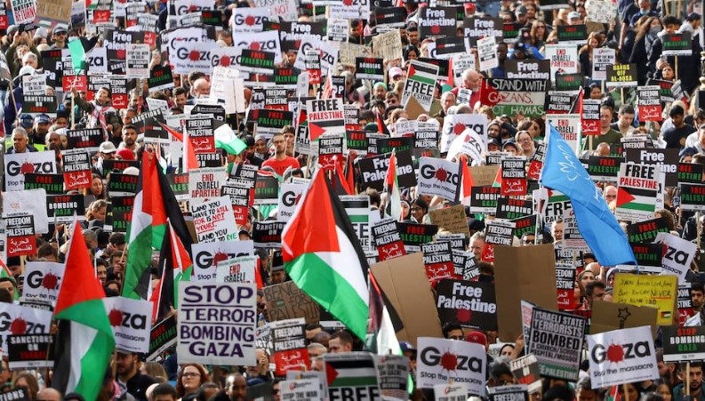 الشرطة الأمريكية تفرق مظاهرة مؤيدة لفلسطين قرب الكونجرس