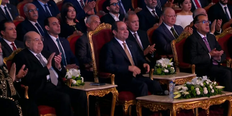 الرئيس السيسي خلال احتفالية قادرون باختلاف في نسختها الخامسة