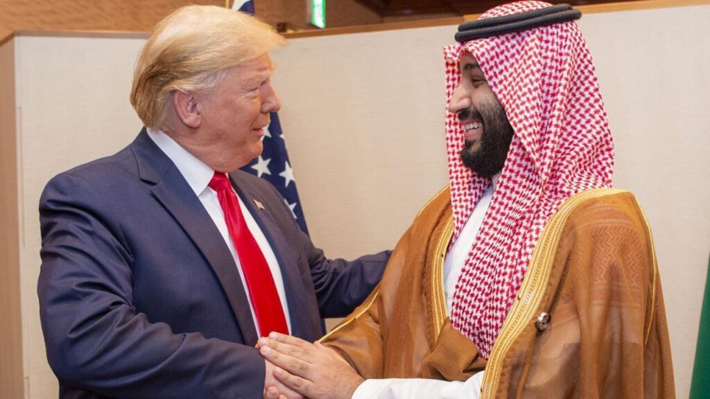 محمد بن سلمان وترامب  