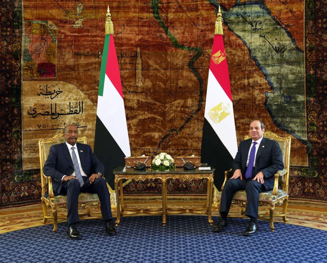 لقاء الرئيس السيسي مع البرهان في القاهرة