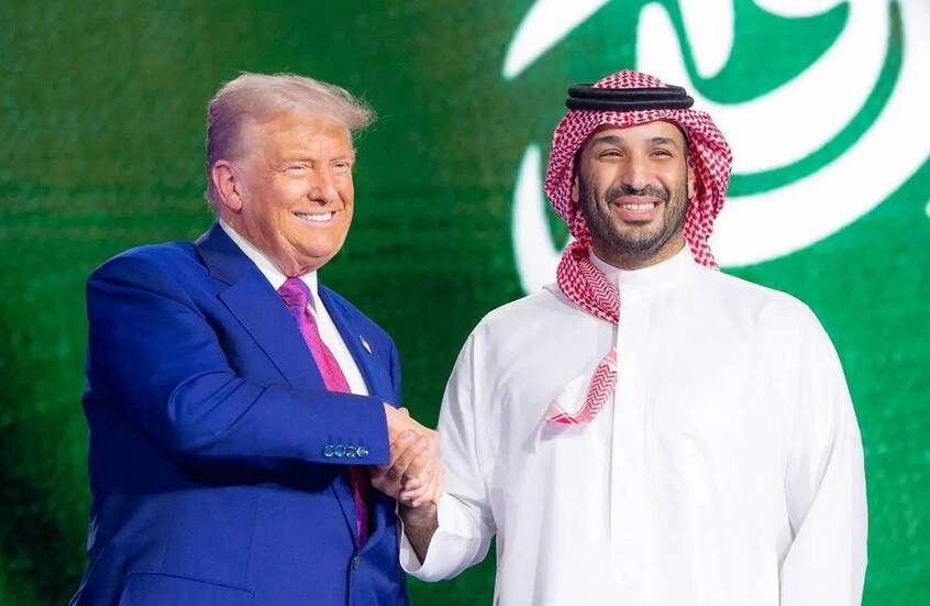 الرئيس الأمريكي وولي العهد السعودي في الرياض