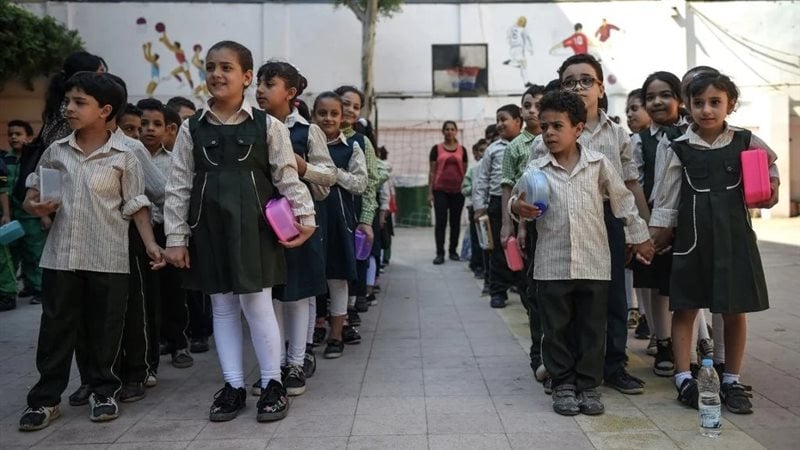 تلاميذ داخل احدي المدارس