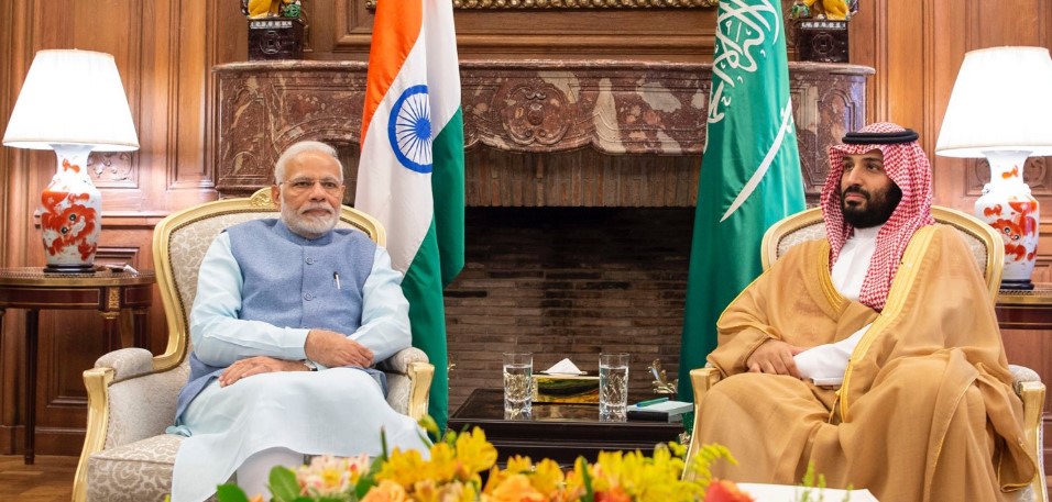 ولي العهد السعودي محمد بن سلمان ورئيس وزراء الهند