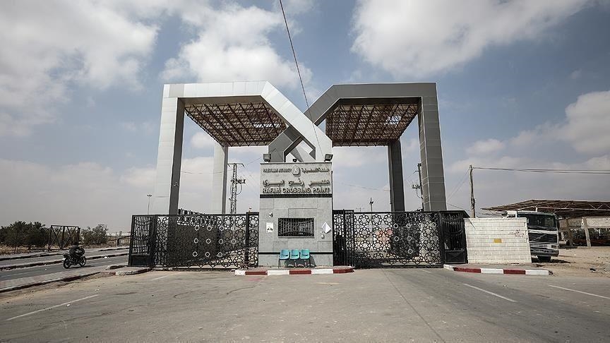 معبر رفح من الجانب الفلسطيني