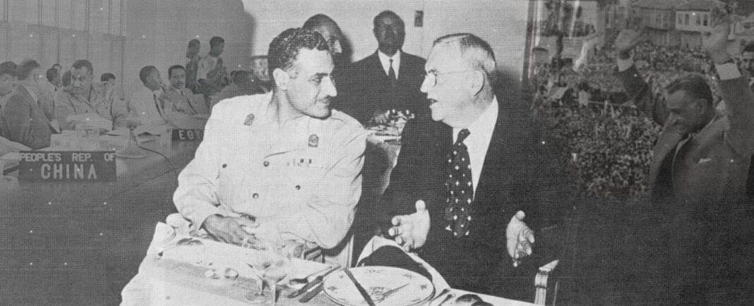 عبد الناصر ووزير الخارجية الأمريكية جون فوستر دالاس