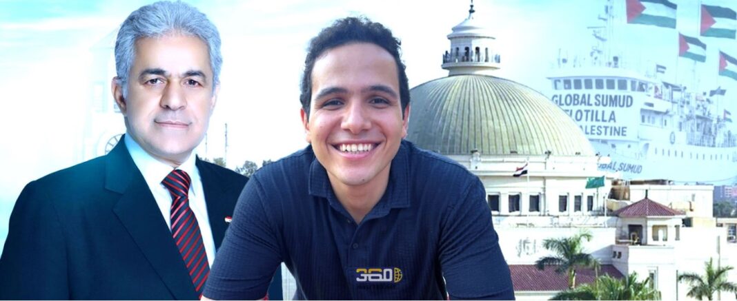 حمدين صباحي وحسام محمود