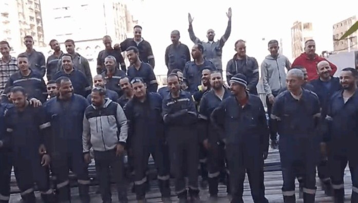 إضراب عمال مودرن جاس في سوهاج