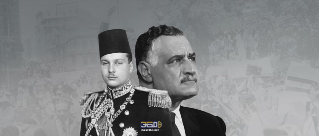 جمال عبد الناصر والملك فاروق