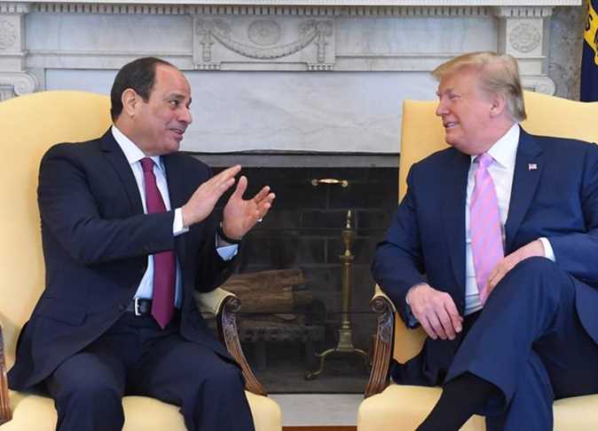 السيسي وترامب في لقاء سابق