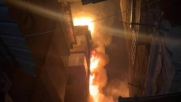 حريق سوق الخواجات