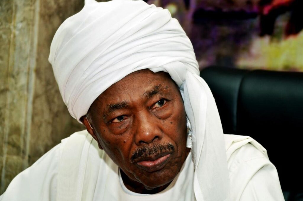 رئيس حزب الأمة القومي في السودان فضل الله برمة ناصر
