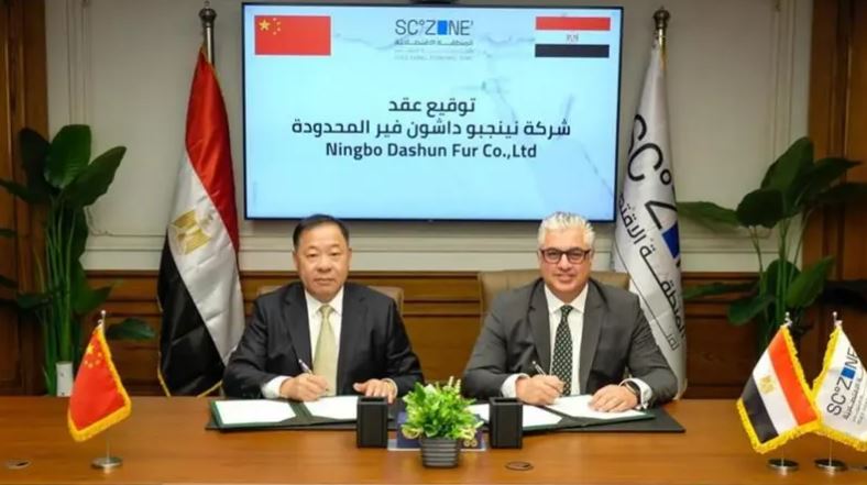 من توقيع عقد إنشاء مشروع نينجبو داشون فِر الصينية باقتصادية قناة السويس