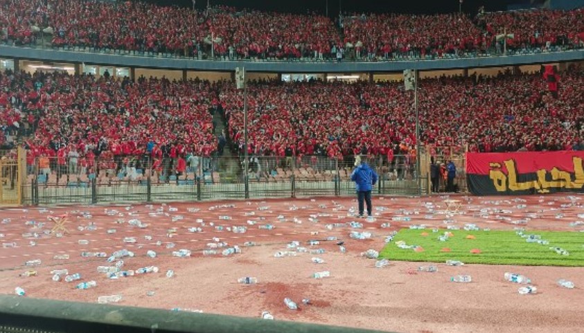 أحداث شغب مباراة الجيش الملكي والاهلي