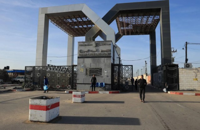 معبر رفح من الجانب فلسطين