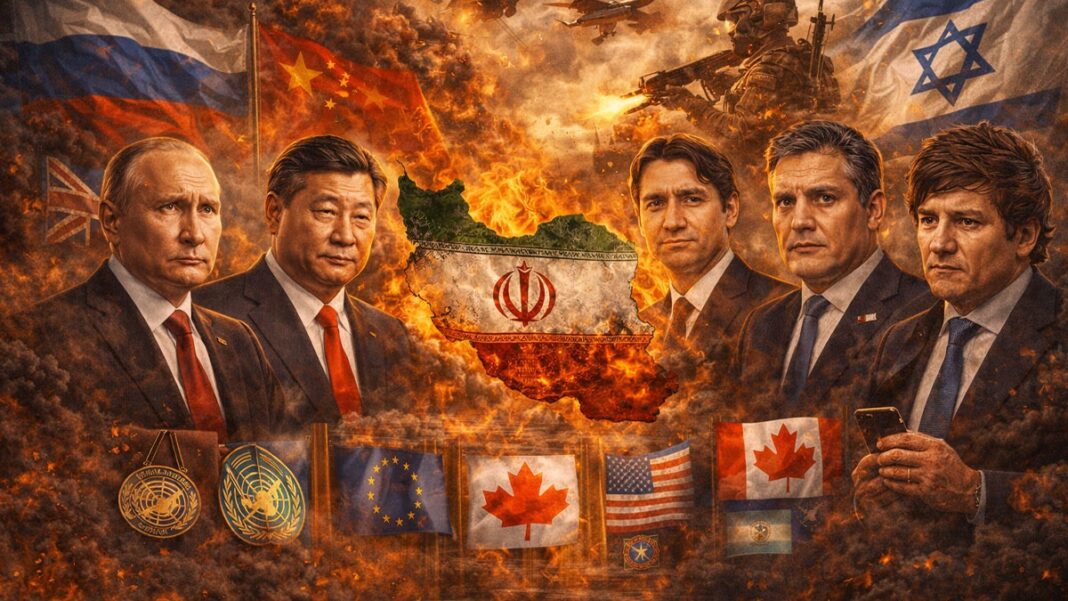 كيف يتعامل العالم مع الحرب على إيران؟