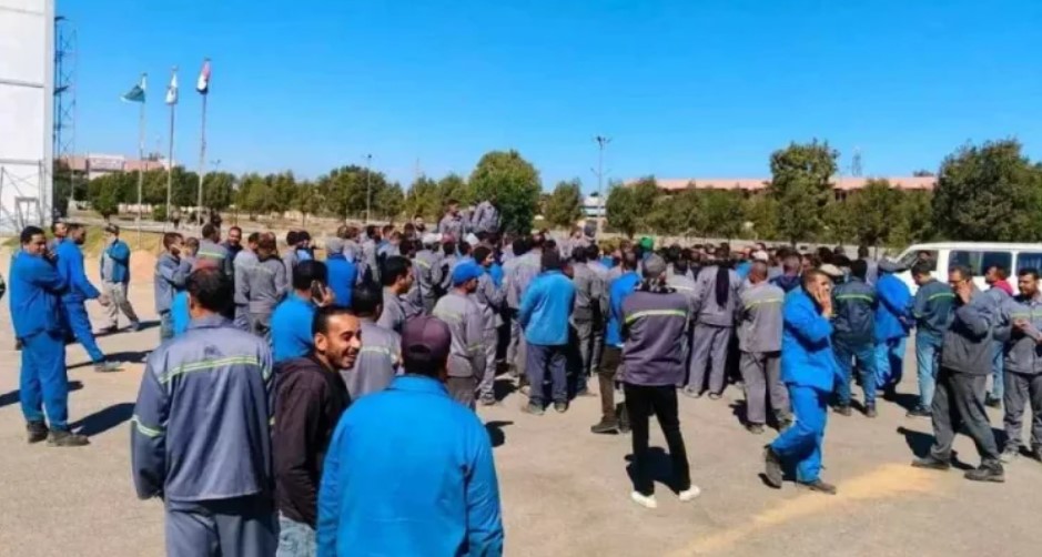 احتجاجات عمال مصر للألومنيوم 