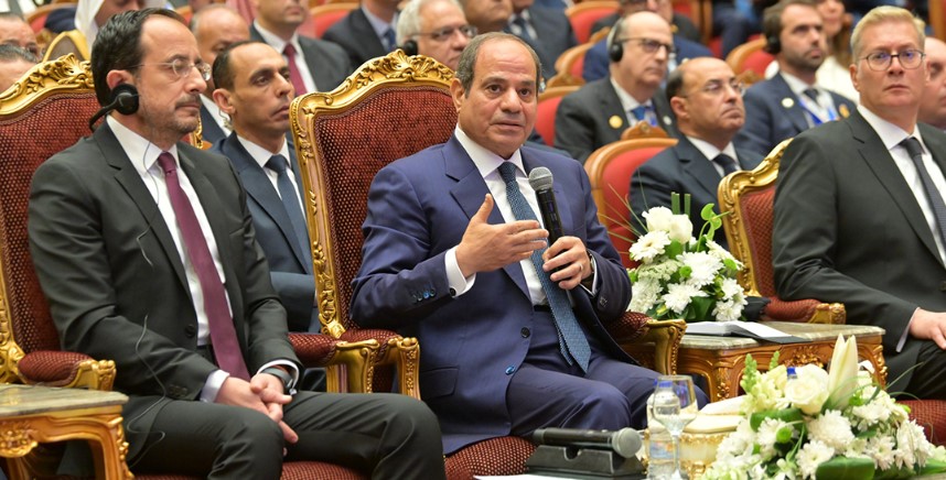 الرئيس السيسي خلال كلمة في معرض